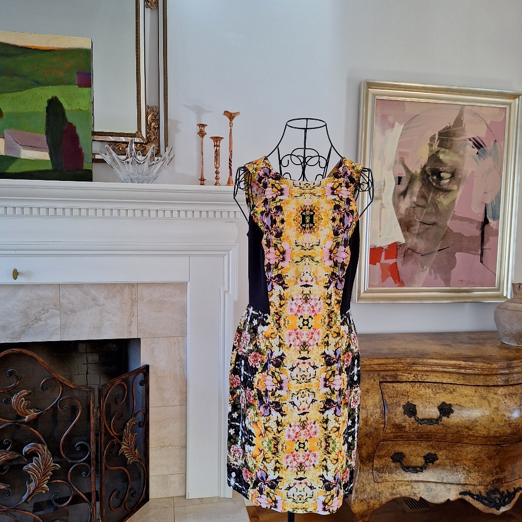 Elizabeth And James Size S Floral Sheath